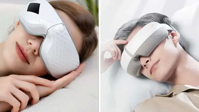 خواب ریلکس با عینک ماساژور چشم 645685451