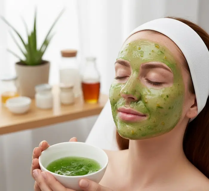 روش خانگی کاهش کک و مک با ماسک آلوئه ورا 43543554