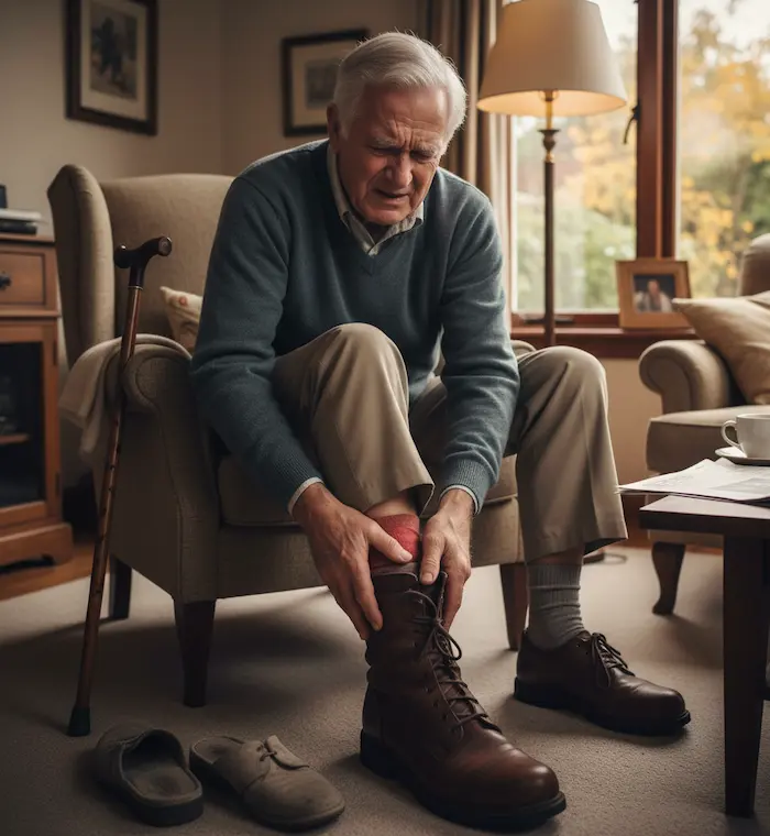 نارضایتی افراد مسن از انتخاب کفش نامناسب 45645654