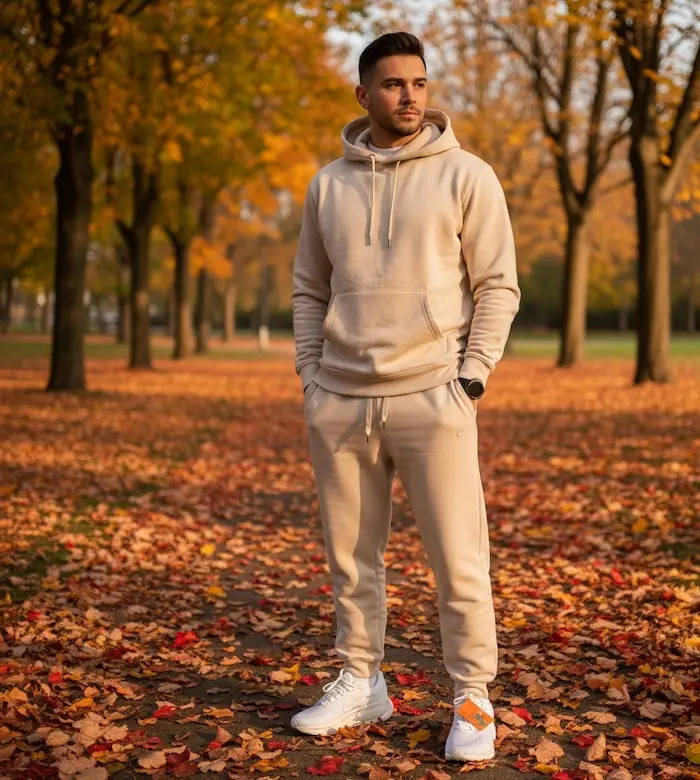 استایل کتونی سفید با جاگر 654398675