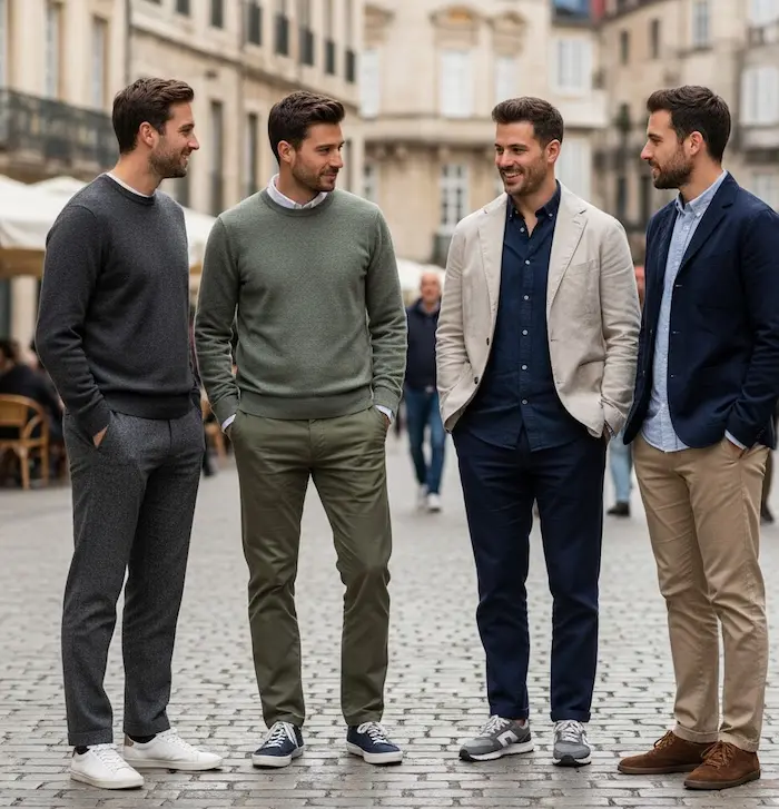 ست شلوار پارچه ای با کتونی در اقایان 8765309