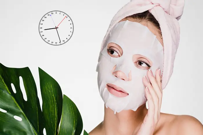 ساعت و زمان استفاده از ماسک صورت 6544545