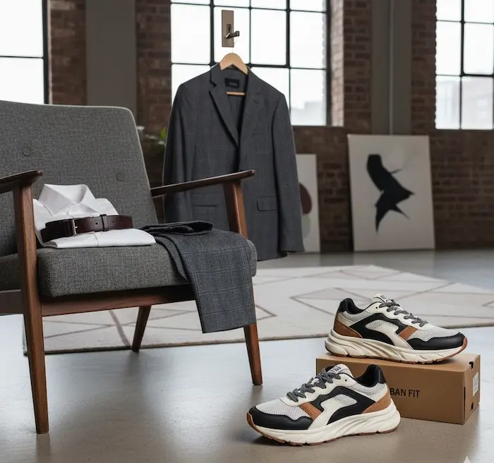 استایل کتونی با کت و شلوار 565465454