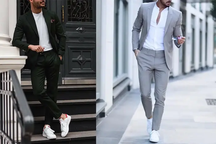 استایل کت و شلوار با کتونی 676766867