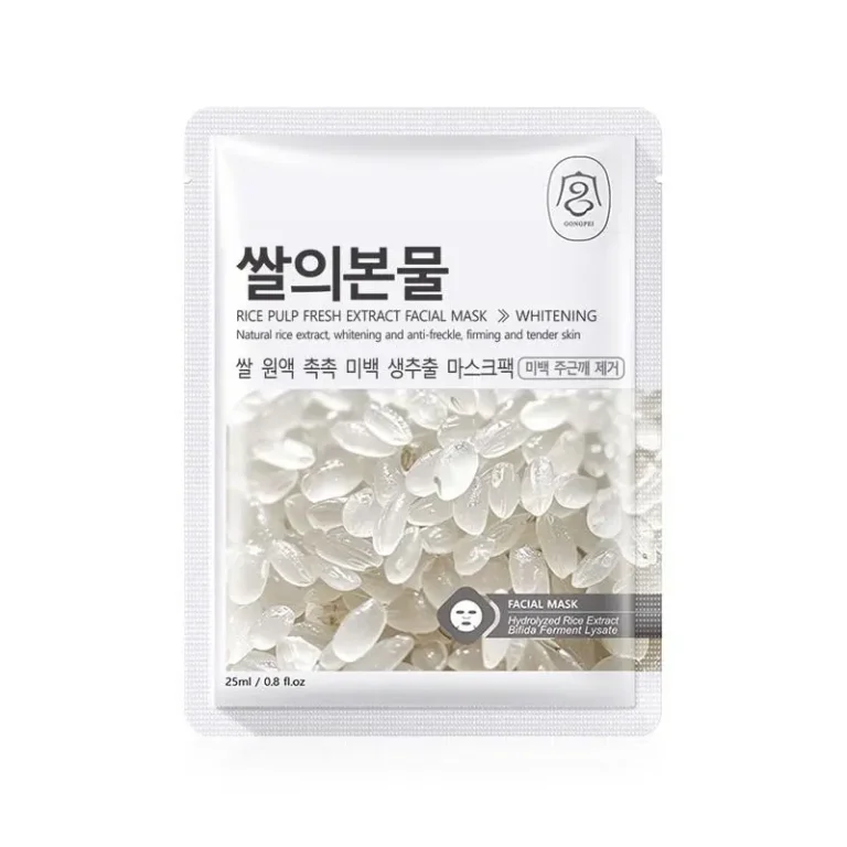 ماسک ورقه‌ای عصاره پالپ برنج56546546