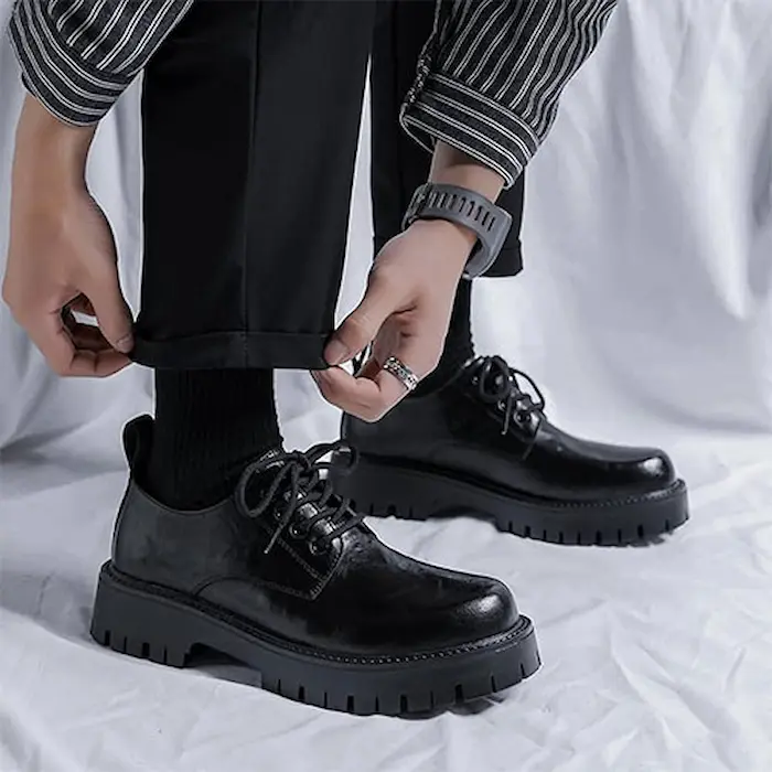 کفش رسمی چرم مدل پلتفرم 6456546