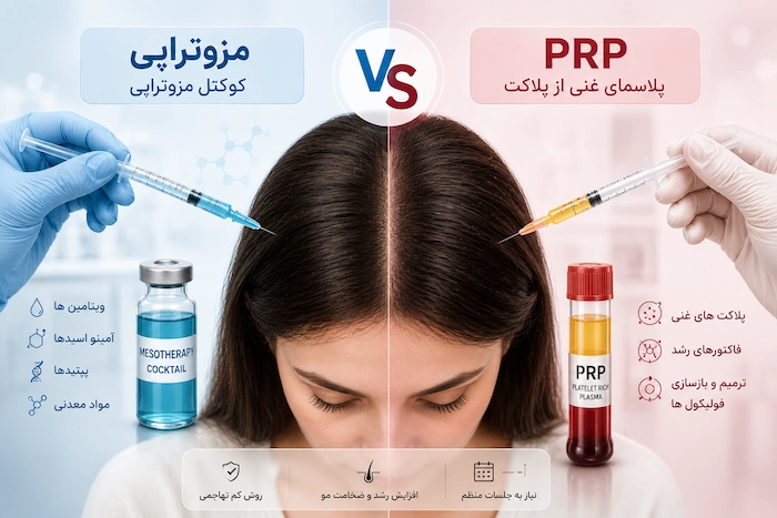 تفاوت مزوتراپی و PRP